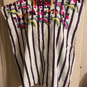 Hand embroidered Guatemalan women’s vibrant,ethnic,boho,tribal hippie shirt.